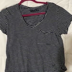 Abercrombie & Fitch women’s striped short sleeve shirt. Size- XS $5